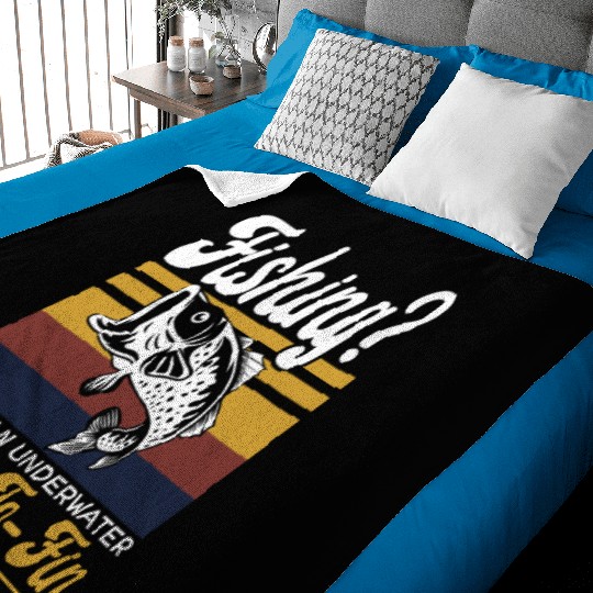Hand Fishing Fisherman Noodling Lover Fisher Fish Baby Blankets