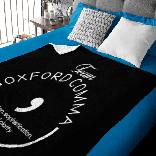 Team Oxford Comma Grammar And Punctuation Baby Blankets