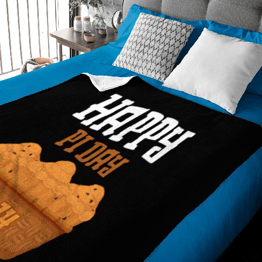 Happy Pi Day Math Symbol 3 14 Food Pie Math Party Baby Blankets