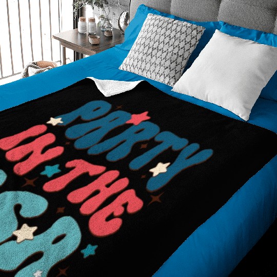 Party In The USA, Independence Day Baby Blankets