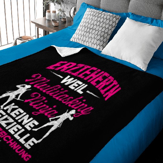 Educator As Ninja Kindergarten Teacher Baby Blankets