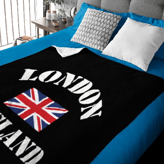 London England Tourist Baby Blankets