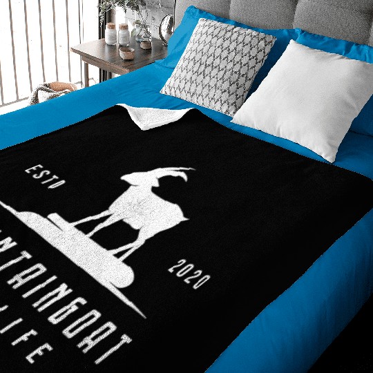 Mountain Goat Nature Wild Animals Mountain Animals Baby Blankets