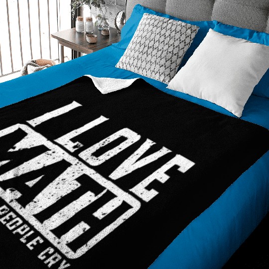 Funny Math Teacher I Love Math Baby Blankets