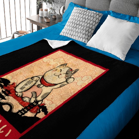 Cat Ramen Bowl Anime Japanese Noodles Kawaii Neko Baby Blankets