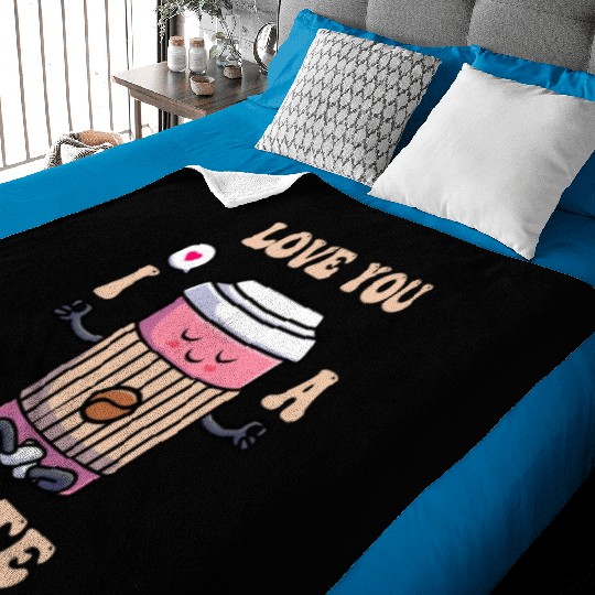 I Love You A Latte Couples Romance Baby Blankets