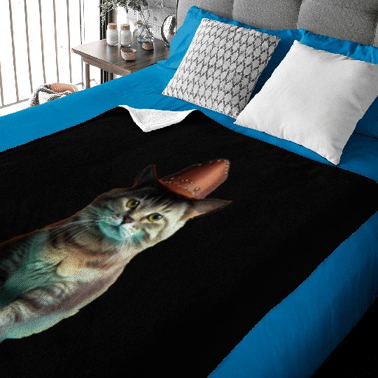 cowboy cat - funny cats, funny pets. Baby Blankets