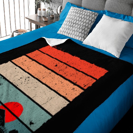 Vintage Tokyo city Baby Blankets