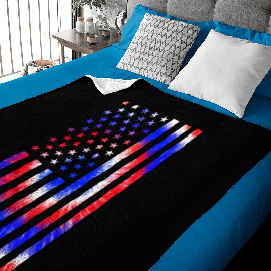 American Flag Cat Lover LGBT Pride Month Feline Baby Blankets