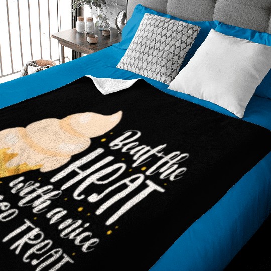 Beat The Heat With A Nice Nice Treat, Ice Cream Baby Blankets