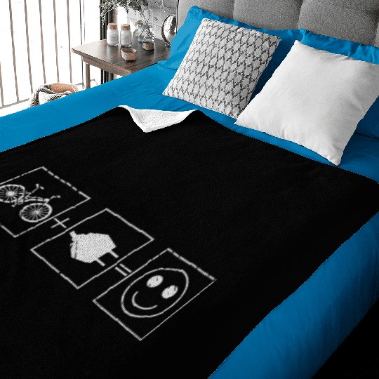 Electric Bike Cycling Bike Lover Enthusiast Baby Blankets