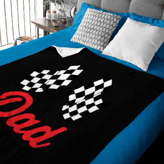 Dad Pit Crew for Racing Party Costume Baby Blankets