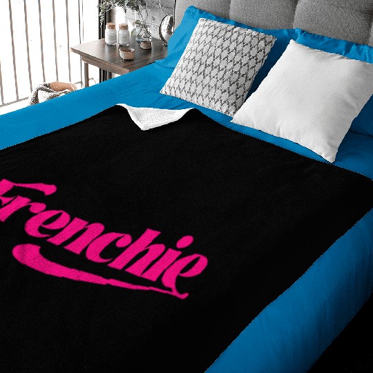 Frenchie Gift for French people Baby Blankets