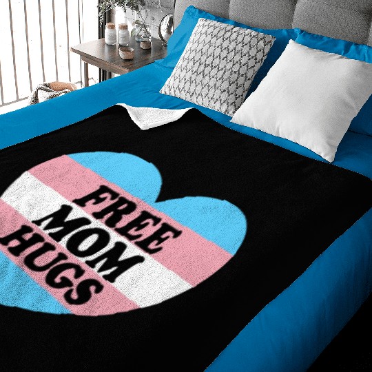 Free Mom Hugs Trans Flag LGBTQ Transgendertransgen Baby Blankets