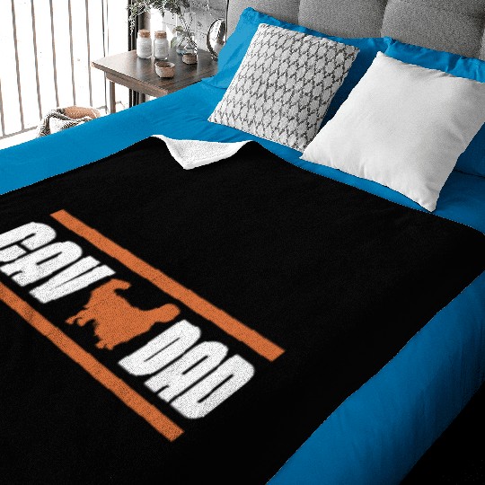 Cav Dad, Cavalier King Charles Spaniel Dad Baby Blankets