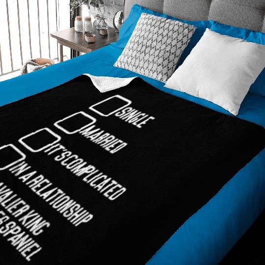 Cavalier King Charles Spaniel Mom Baby Blankets