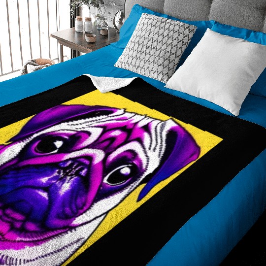 PUG POP ART Baby Blankets