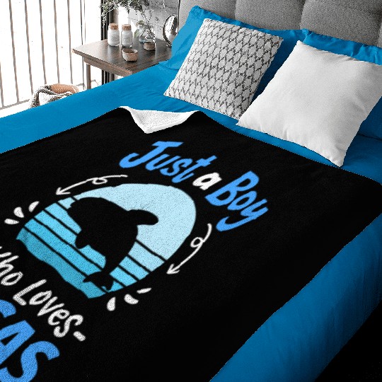 Orcas Whales Orca Lover Retro Baby Blankets