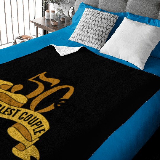 50th Wedding Anniversary Husband Wife Marriage Baby Blankets