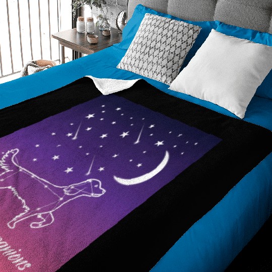 Canine Constellations Golden Retriever Companion Baby Blankets