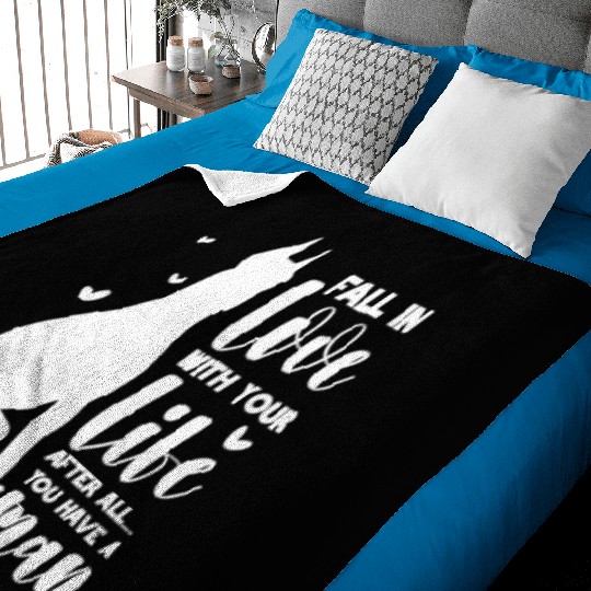 Doberman Fall In Love With Your Life Baby Blankets