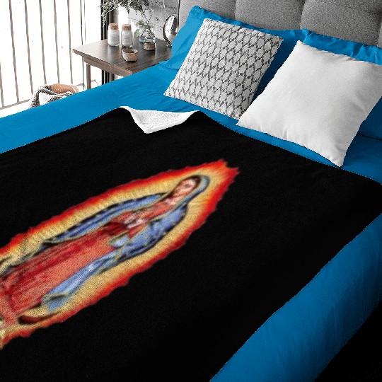 Our Lady Of Guadalupe Virgin Mary Baby Blankets