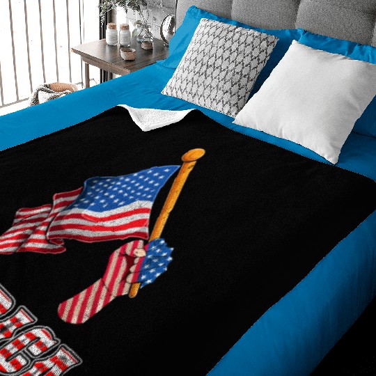 Patriotism Merica Pride US Patriots USA Fan Baby Blankets