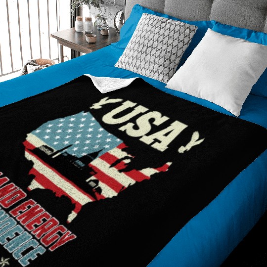 Independence Day Demand Energy Independence USA Baby Blankets