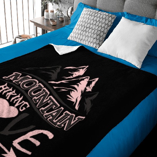 Mountains Hiking Mountaineering Sports Love Alps Baby Blankets