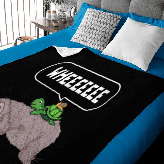 Sloth Turtle Snail Lazy Sleeping People Baby Blankets