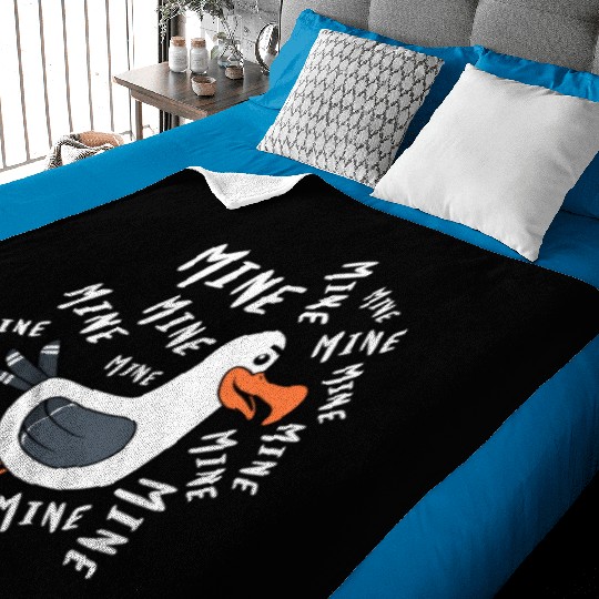 Mine Mine Mine Seagull Bird Beach Chicken Baby Blankets