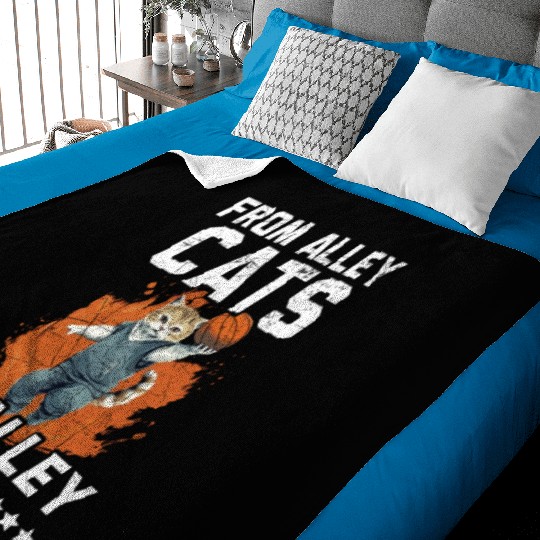 Basketball Cat Basketball Player I Love Basketball Baby Blankets