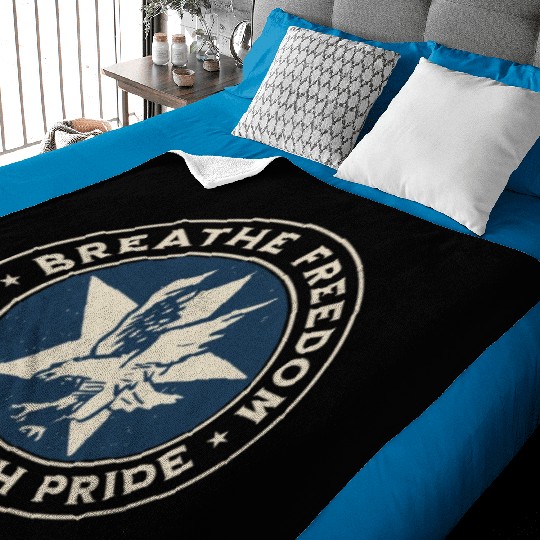 Air Force - Breathe freedom, serve with pride Baby Blankets