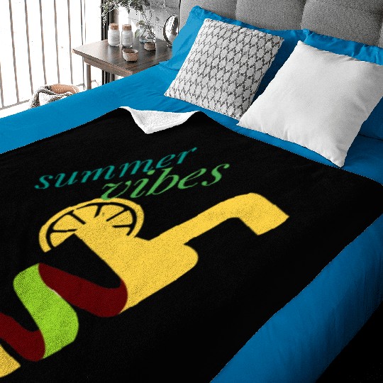 Cool lemon drink summer design Baby Blankets