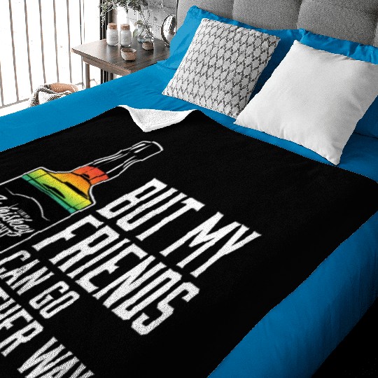 Proud Ally LGBT I Like My Bourbon Straight LGBTQ Baby Blankets