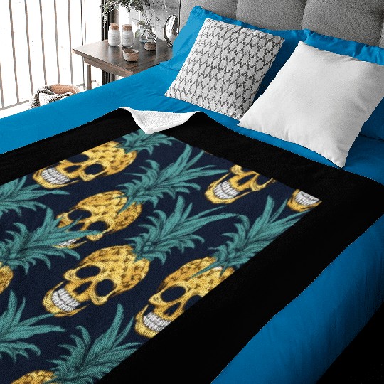 funny pineapple punks Baby Blankets