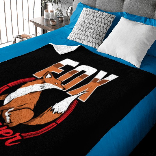 Fox Lover Sayings Animal Foxes Baby Blankets