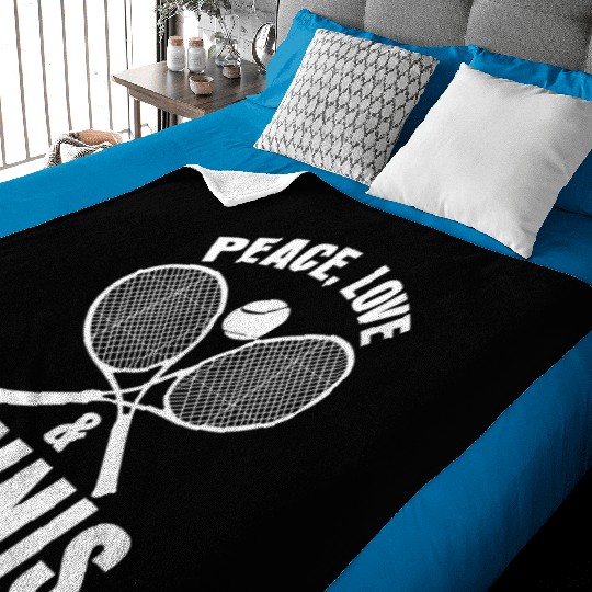 Tennis Tennis Balls Tennis Racket Baby Blankets