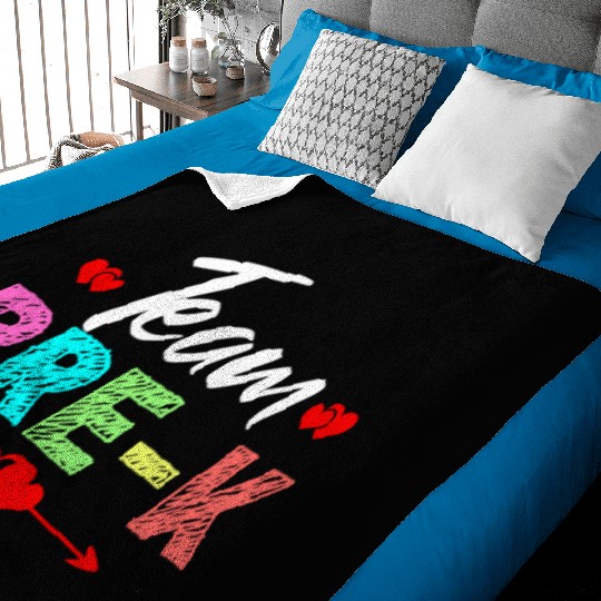 Team Pre K Teacher Baby Blankets