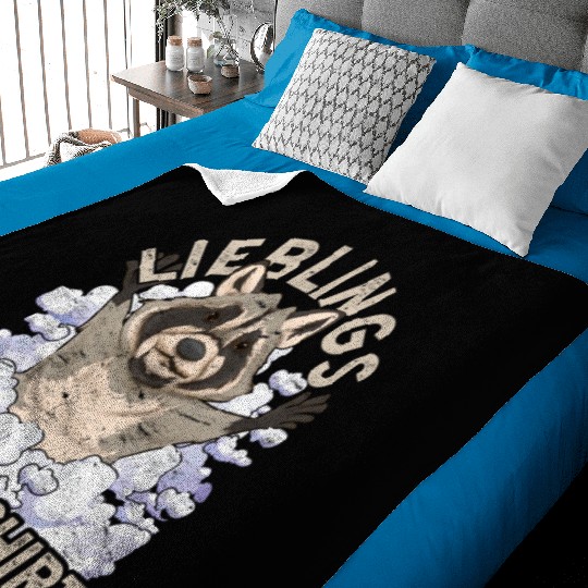 Night owl raccoon gift favorite sleep Baby Blankets