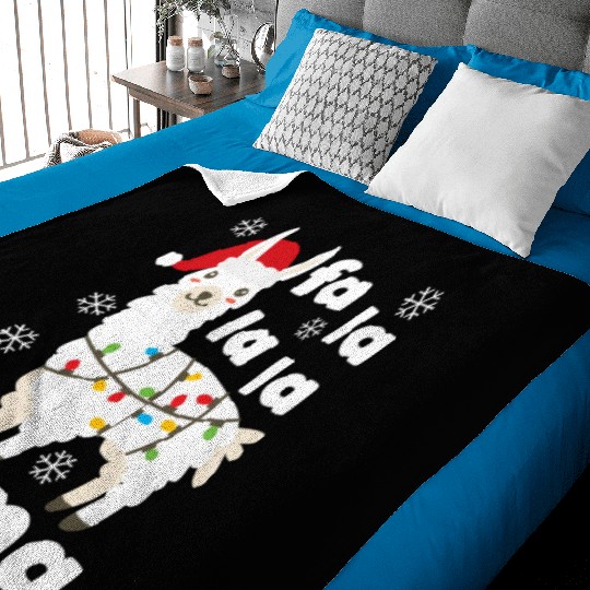 Fa La La Llama Falala Kawaii Snow Lamb Baby Blankets