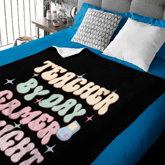 Teacher By Day Gamer By Night, Happy Game Day Baby Blankets