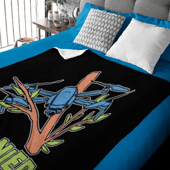 Drone Racing Tree-Nied Racing Machine Drone Racer Baby Blankets