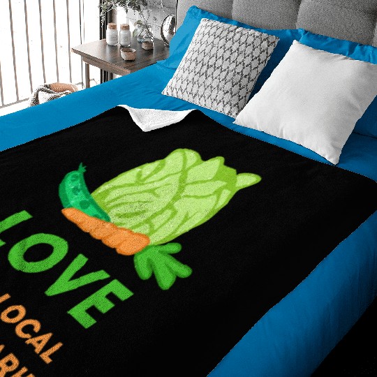 Love Your Local Farmers Market Baby Blankets