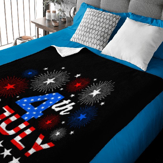 4th July Independence Day Independent America Baby Blankets
