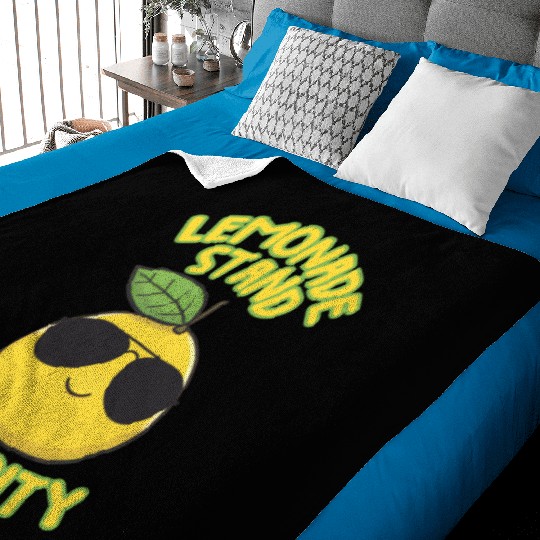 Lemonade Stand Security Cute Lemon Summer Baby Blankets