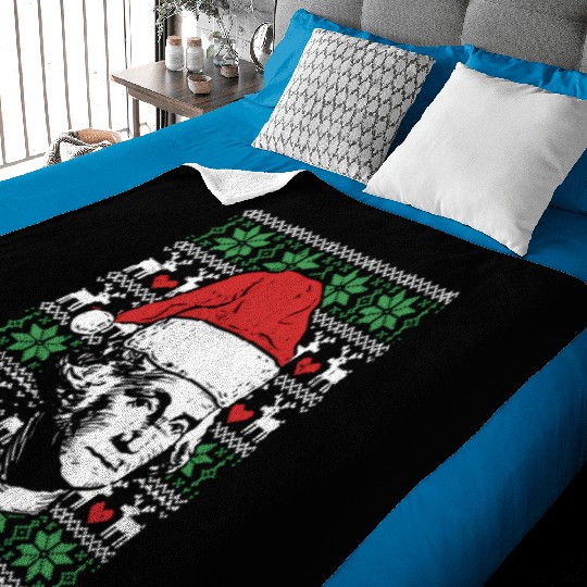 Ugly George Washington Patriotic President Baby Blankets