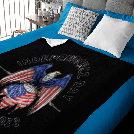 US INDEPENDENCE DAY Baby Blankets
