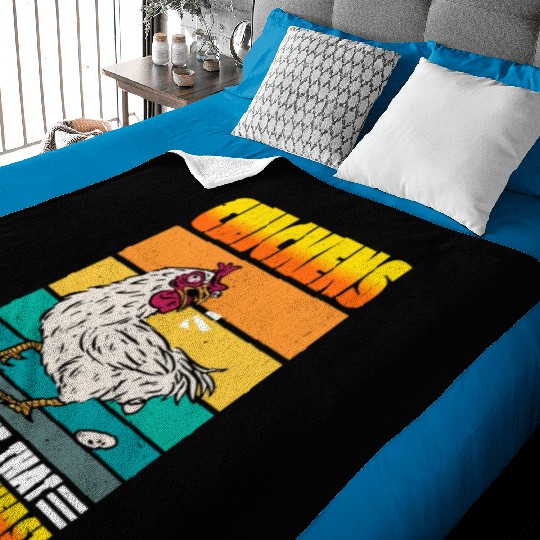 Chickens, The Pet That Poops Breakfast 2 Baby Blankets