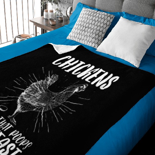 Chickens, The Pet That Poops Breakfast 3 Baby Blankets